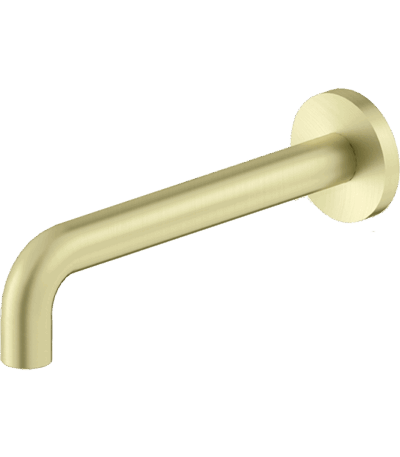 Nero X Plus Wall Basin Set Spout Only 215mm Brushed Gold | NR201607asBG