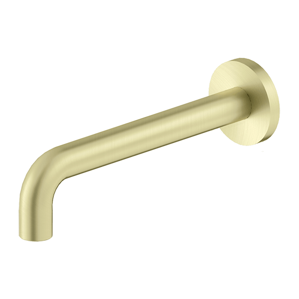 Nero X Plus Wall Basin Set Spout Only 215mm Brushed Gold | NR201607asBG