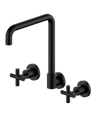 Nero X Plus Wall Kitchen Set Swivel Spout Matte Black | NR201607MB
