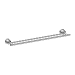 Nero York Double Towel Rail 600mm Chrome | NR6924dCH