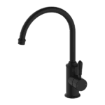 Nero York Kitchen Mixer Gooseneck Spout With Metal Lever Matte Black | NR69210602MB