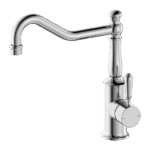 Nero York Kitchen Mixer Hook Spout With Metal Lever Chrome | NR69210702CH
