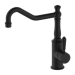 Nero York Kitchen Mixer Hook Spout With Metal Lever Matte Black | NR69210702MB