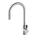 Nero York Pull Out Sink Mixer With Vegie Spray Function With Black Porcelain Lever Chrome | NR69210803CH