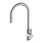 Nero York Pull Out Sink Mixer With Vegie Spray Function With Metal Lever Chrome | NR69210802CH