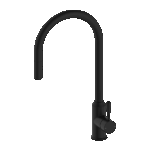 Nero York Pull Out Sink Mixer With Vegie Spray Function With Metal Lever Matte Black | NR69210802MB