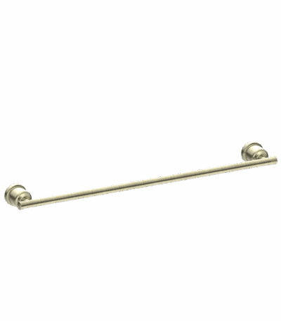 Nero York Single Towel Rail 600mm Aged Brass | NR6924AB