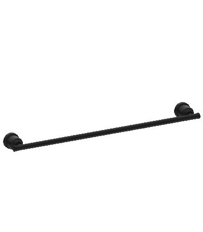 Nero York Single Towel Rail 600mm Matte Black | NR6924MB