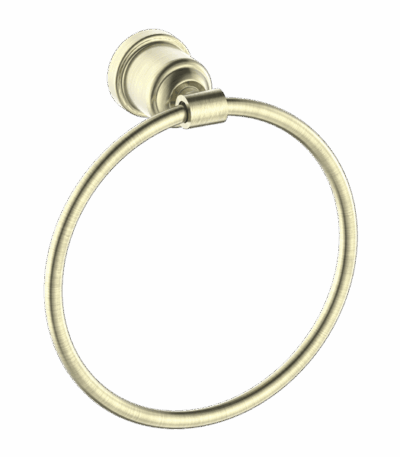 Nero York Towel Ring Aged Brass | NR6980AB