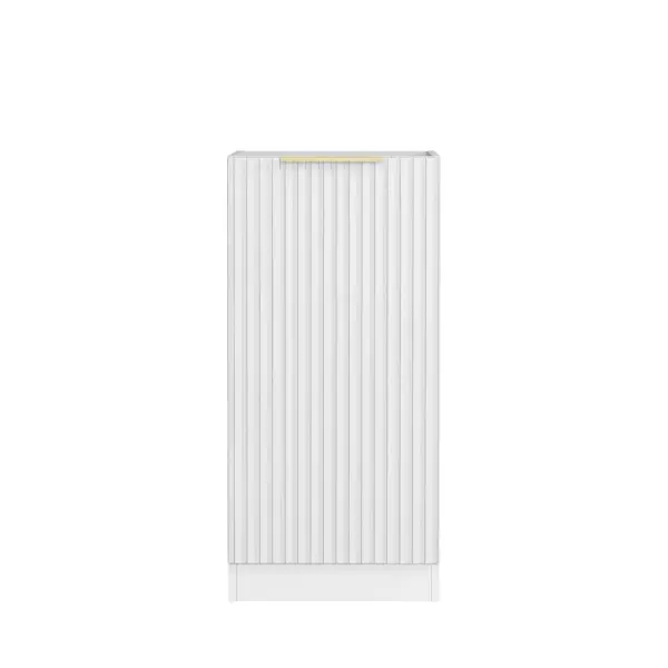 Noosa Laundry 415 Fluted White Base Cabinet