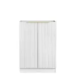 Noosa Laundry 630 Fluted White Base Cabinet