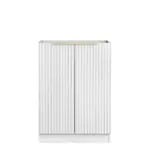 Noosa Laundry 630 Fluted White Base Cabinet