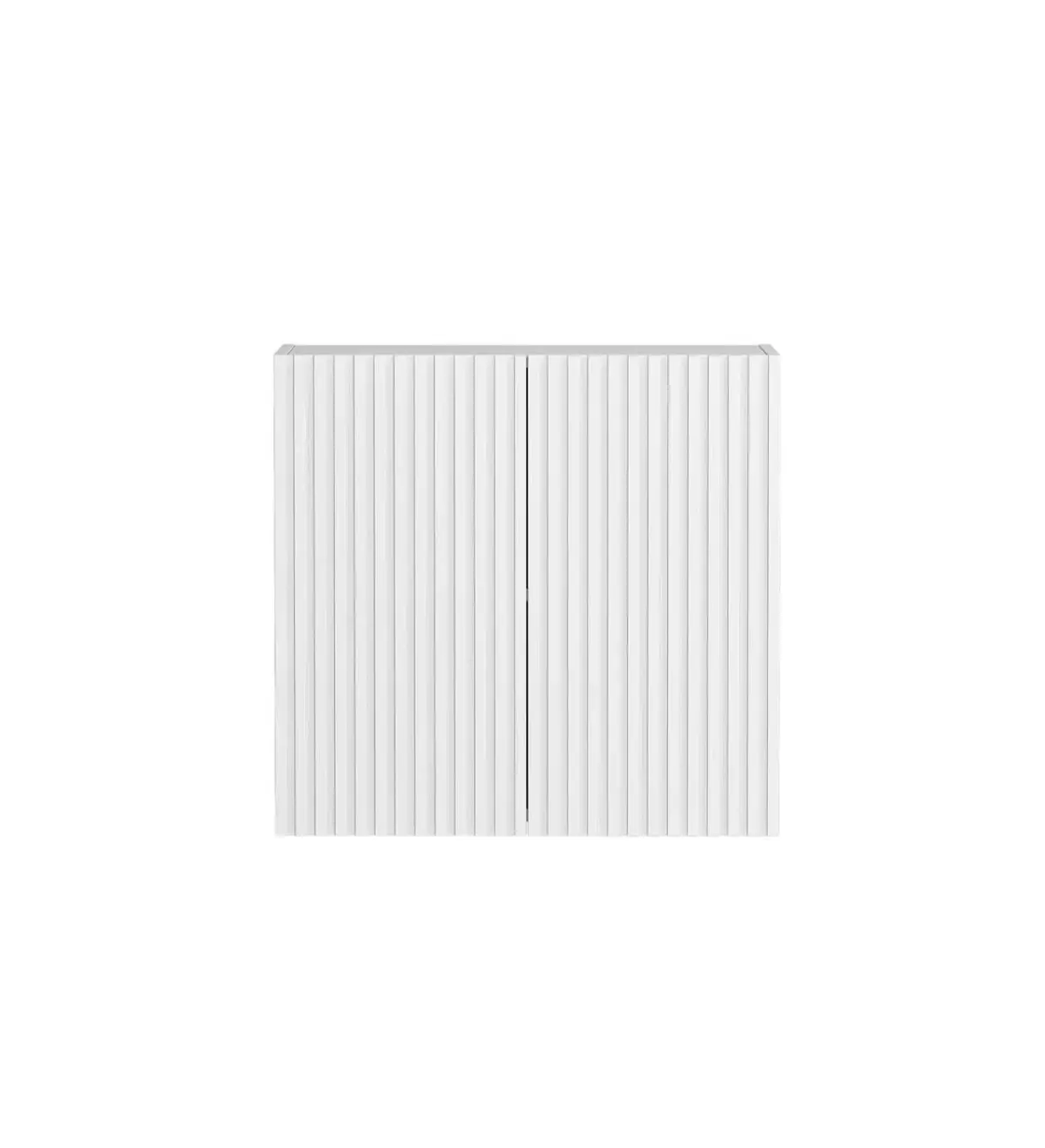Noosa Laundry 630 Fluted White Wall Cabinet