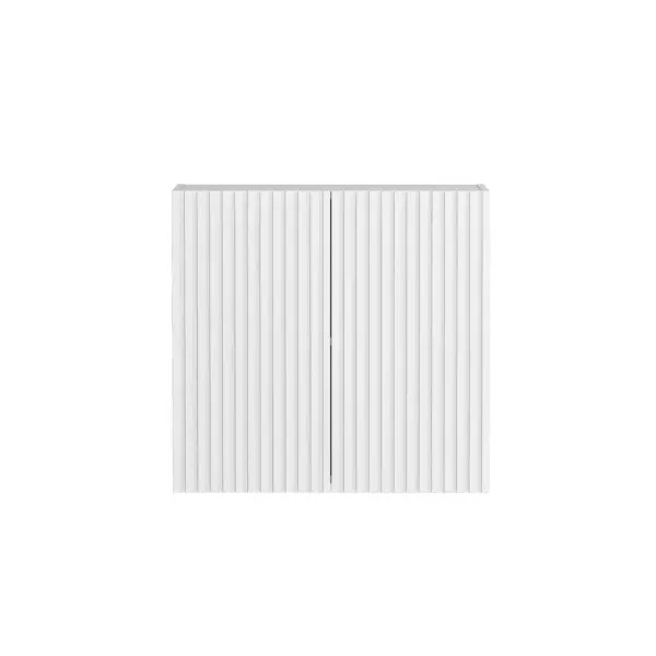 Noosa Laundry 630 Fluted White Wall Cabinet