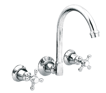 NOOSA Wall Sink Set | P861F - Chrome | P861F