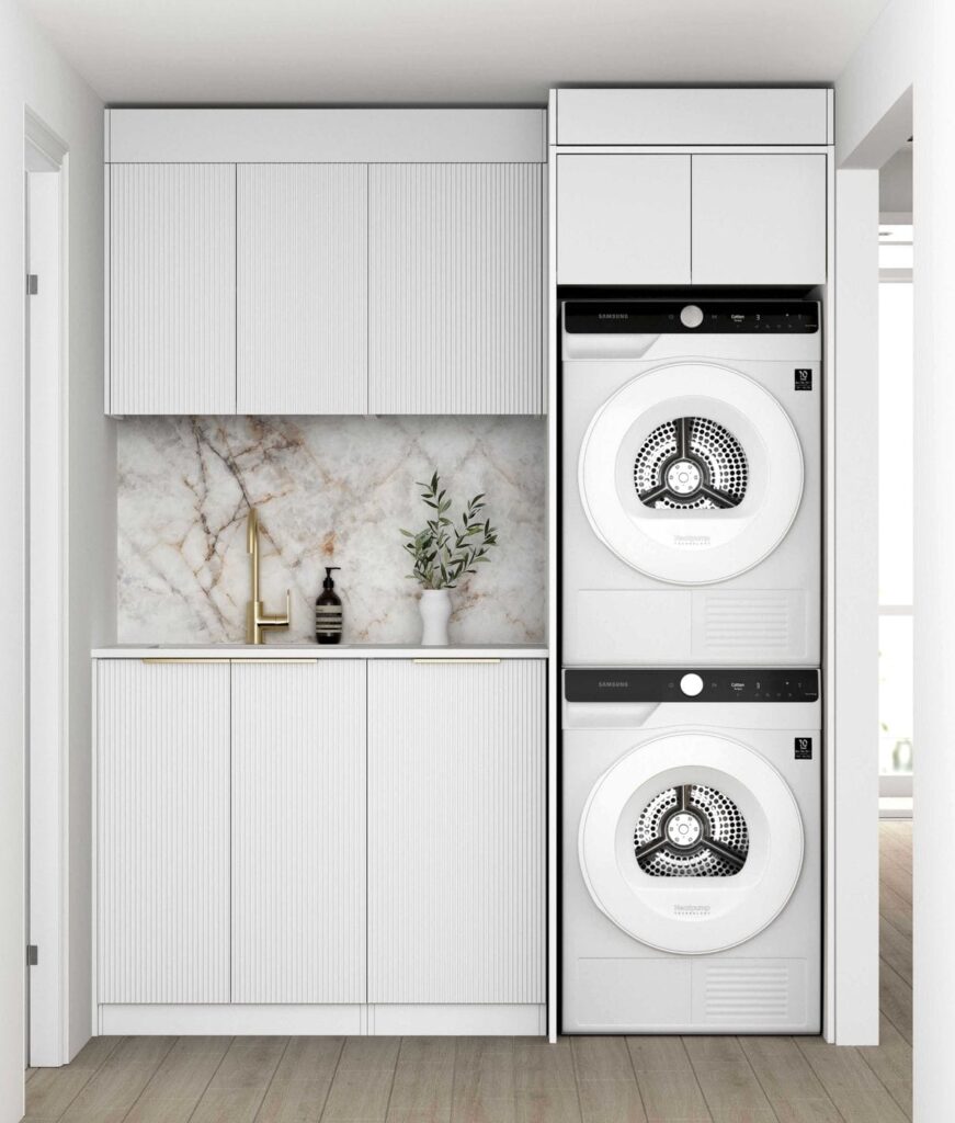 Noosa White Laundry Kit 1715x600x2100