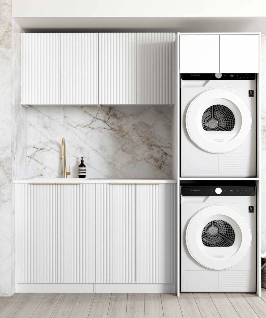 Noosa White Laundry Kit 1960x600x2100