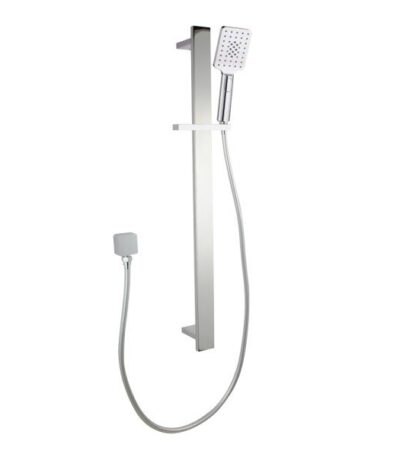NORICO SR49 BELLINO SQUARE HANDHELD SHOWER RAIL SET CHROME AND COLOURED - Urban Designs Bathroom and Kitchen