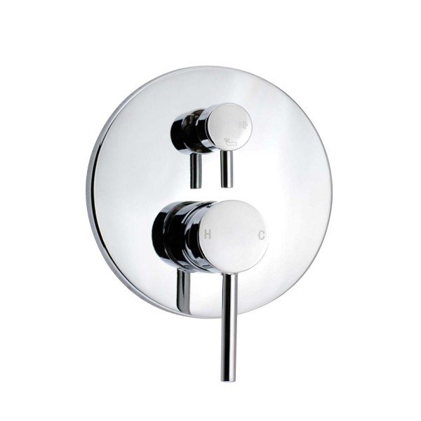 NORICO WMD25 PENTRO WALL MIXER WITH DIVERTER CHROME AND COLOURED - Urban Designs Bathroom and Kitchen