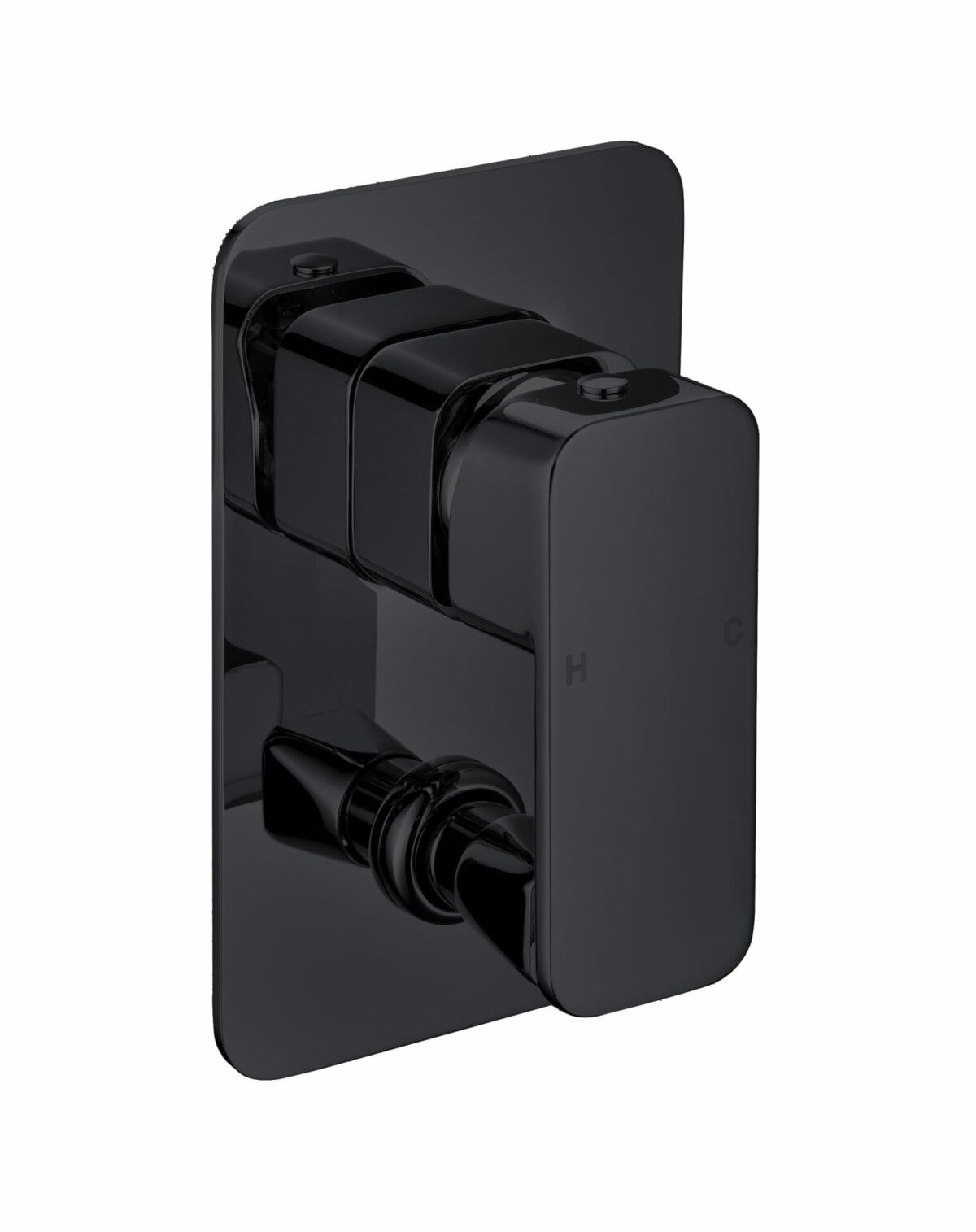 Nova Wall Mixer With Diverter - Matt Black | PSR3005SB-B