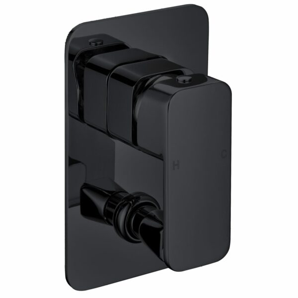 Nova Wall Mixer With Diverter - Matt Black | PSR3005SB-B