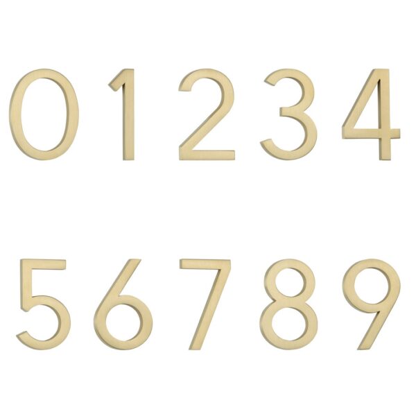 Numbering - Brushed Brass