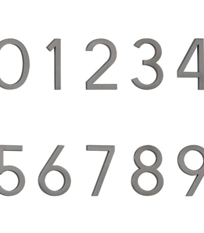 Numbering - Brushed Gunmetal