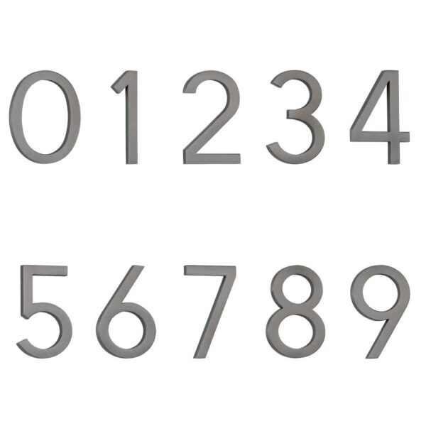 Numbering - Brushed Gunmetal