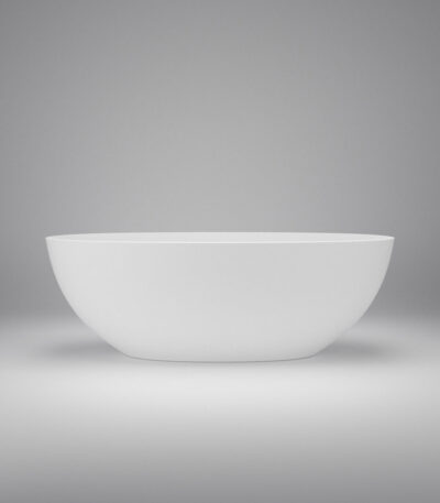 Odelia Solid Surface Free Standing Bath - Matte White 1800mm