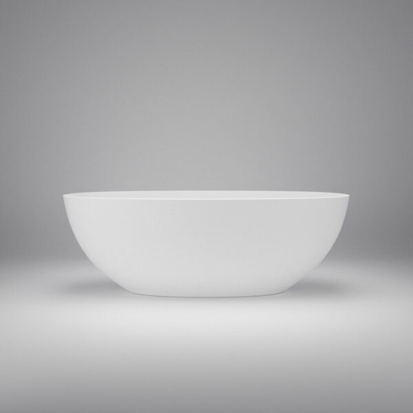 Odelia Solid Surface Free Standing Bath - Matte White 1800mm