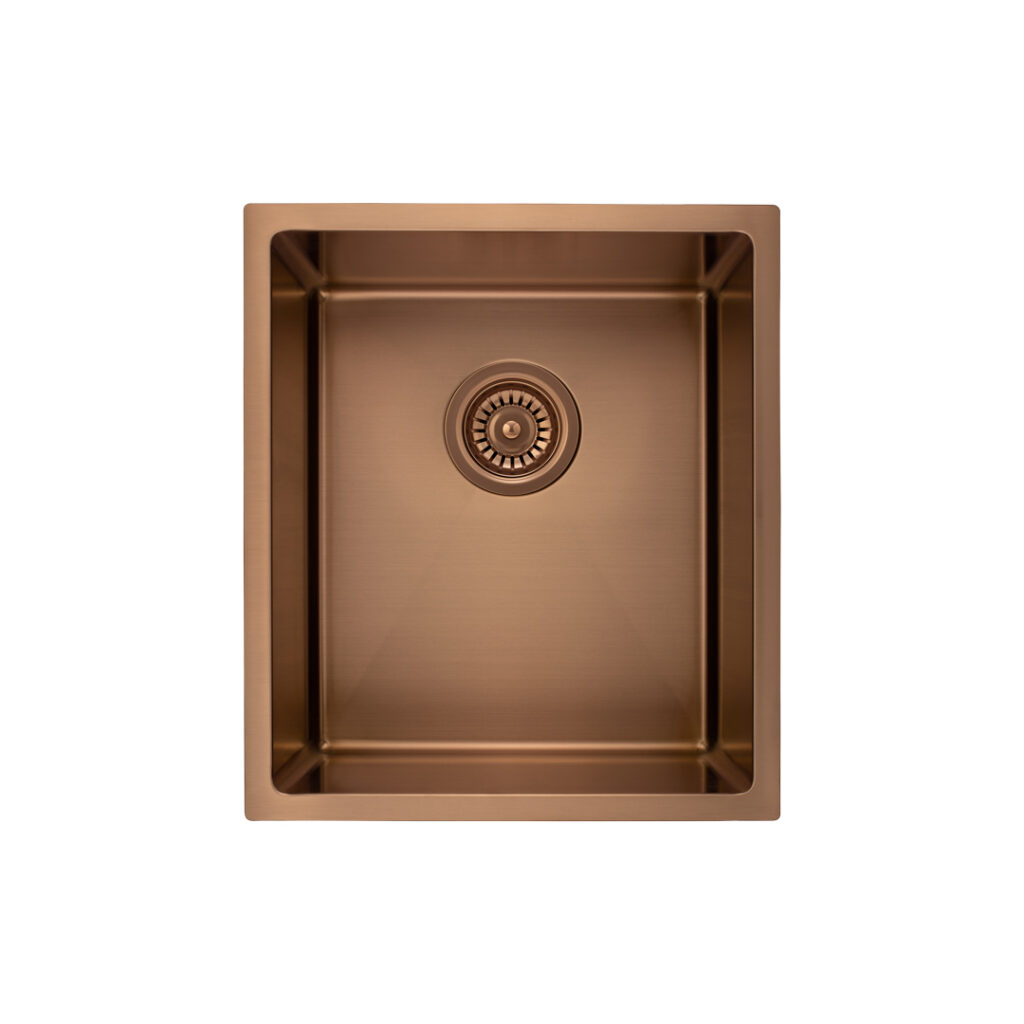 Ohelu Single Kitchen Sink 380mm - Brushed Copper