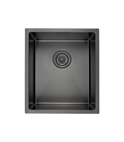 Ohelu Single Kitchen Sink 380mm - Brushed Gunmetal