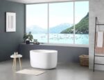 Olivia Freestanding Bathtub - Gloss White - No Overflow - 1000mm | OVBT1000-NF