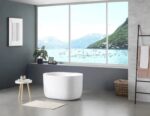 Olivia Freestanding Bathtub - Gloss White - No Overflow - 1000mm | OVBT1000-NF