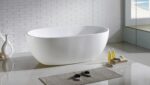 Olivia Freestanding Bathtub - Gloss White - No Overflow - 1300mm | OVBT1300-NF