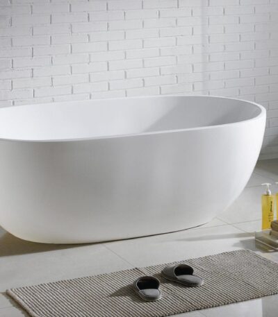 Olivia Freestanding Bathtub - Gloss White - No Overflow - 1300mm | OVBT1300-NF