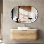 OTTI BO1200N BONDI CURVE WALL HUNG VANITY 1200 NATURAL OAK - Urban Designs Bathroom and Kitchen