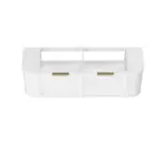 OTTI BOH1500W HAMPSHIRE CURVE WALL HUNG VANITY 1500 SATIN WHITE - Urban Designs Bathroom and Kitchen