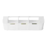 OTTI BOH1800W HAMPSHIRE CURVE WALL HUNG VANITY 1800 SATIN WHITE - Urban Designs Bathroom and Kitchen