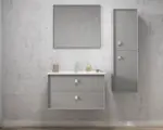 OTTI BSTBG BOSTON WALL HUNG TALL BOY 1200 MATTE GREY - Urban Designs Bathroom and Kitchen