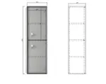 OTTI BSTBG BOSTON WALL HUNG TALL BOY 1200 MATTE GREY - Urban Designs Bathroom and Kitchen
