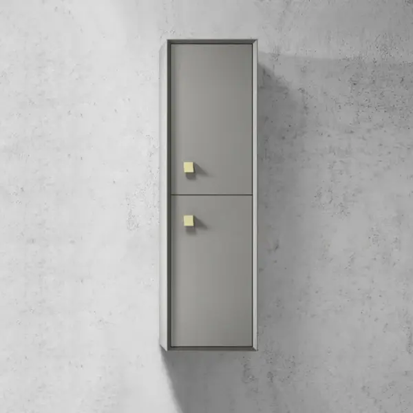 OTTI BSTBG BOSTON WALL HUNG TALL BOY 1200 MATTE GREY - Urban Designs Bathroom and Kitchen