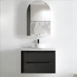 OTTI BY750B BYRON WALL HUNG VANITY 750 BLACK OAK - Urban Designs Bathroom and Kitchen