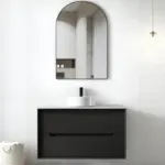 OTTI BY900B BYRON WALL HUNG VANITY 900 BLACK OAK - Urban Designs Bathroom and Kitchen