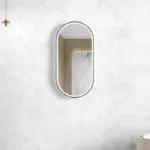 OTTI LED-MF9045B OVAL LED MIRROR NOOSA FRAMED 900 BLACK - Urban Designs Bathroom and Kitchen