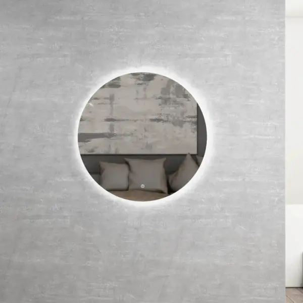 OTTI LED-R800N ROUND LED MIRROR BONDI 800 FRAMELESS - Urban Designs Bathroom and Kitchen