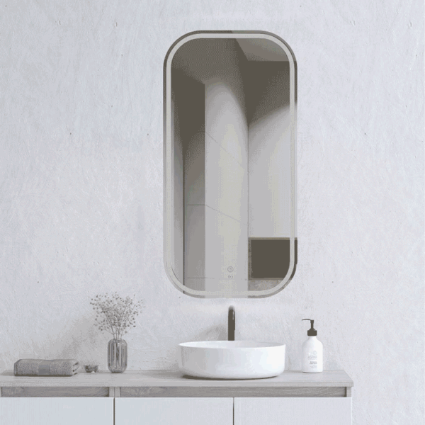 OTTI LED-SQ9045 NEWPORT SOFT SQUARE 900x450 FRAMELESS MIRROR - Urban Designs Bathroom and Kitchen