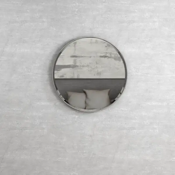 OTTI MFM700CH ROUND METAL FRAMED MIRROR LONDON 700 CHROME - Urban Designs Bathroom and Kitchen