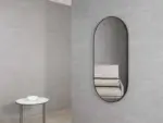 OTTI MFMO1260B OVAL METAL FRAMED MIRROR NOOSA 1200 MATTE BLACK - Urban Designs Bathroom and Kitchen