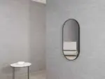 OTTI MFMO9045BN OVAL METAL FRAMED MIRROR NOOSA 900 MATTE BLACK - Urban Designs Bathroom and Kitchen